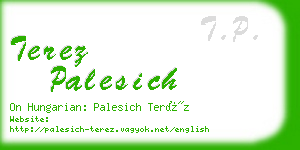 terez palesich business card